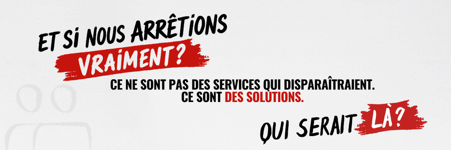 Visuel de la campagne Et si nous arrêtions vraiment ?
